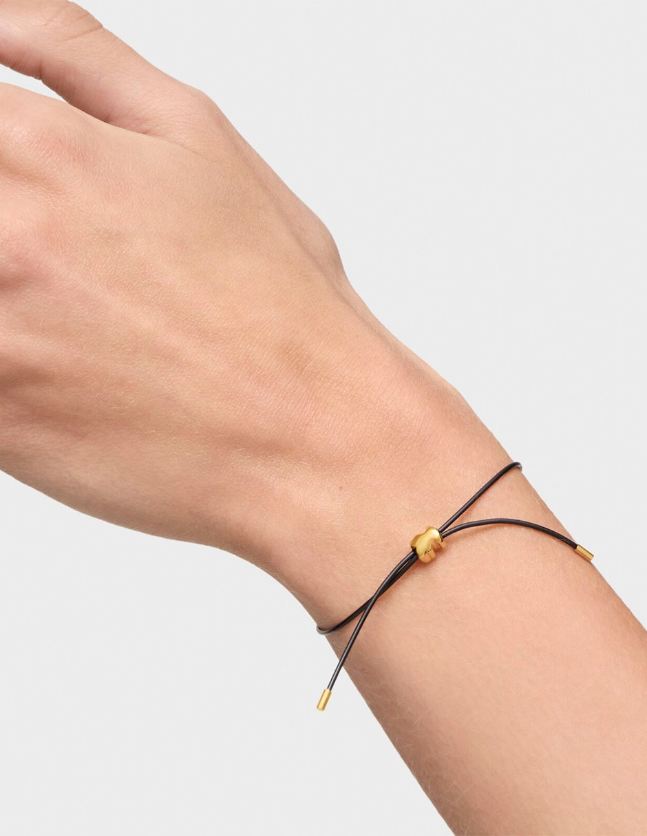 Pulsera Tous de oro amarillo 14 K Bold Motif acabado brillante